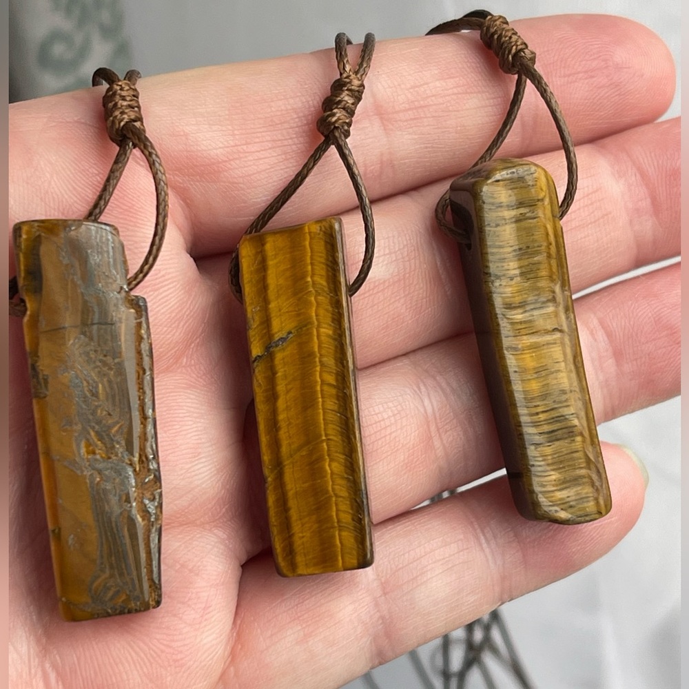 Tigers eye gemstone necklace - Picture 4 of 4